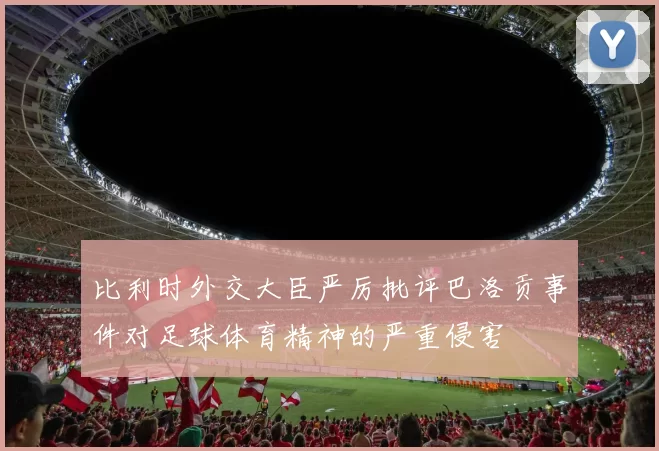 比利时外交大臣严厉批评巴洛贡事件对足球体育精神的严重侵害